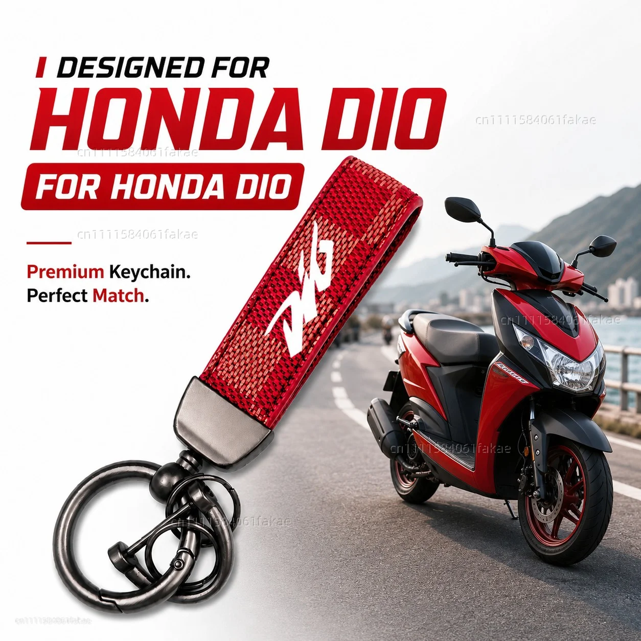 For Honda Dio 50 ZX50 DJ-1 DJ-1RR AF19 AF18 SR AF20 ZX AF25 AF27 AF28 AF34 AF35 Motorcycle Keychain Custom Logo