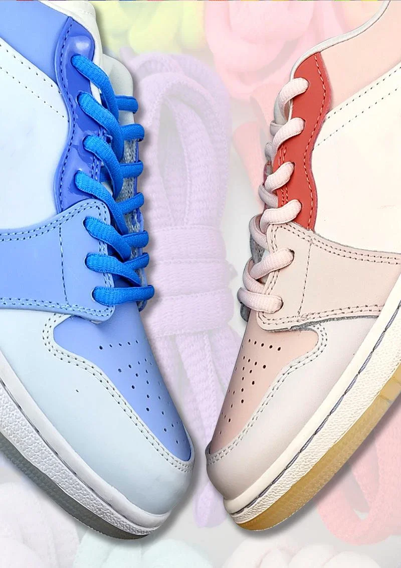 NEUE ovale Schnürsenkel in 20 Farben, hochwertige halbrunde Schnürsenkel für Sneaker und Basketballschuhe, 1 Paar – Detail 4