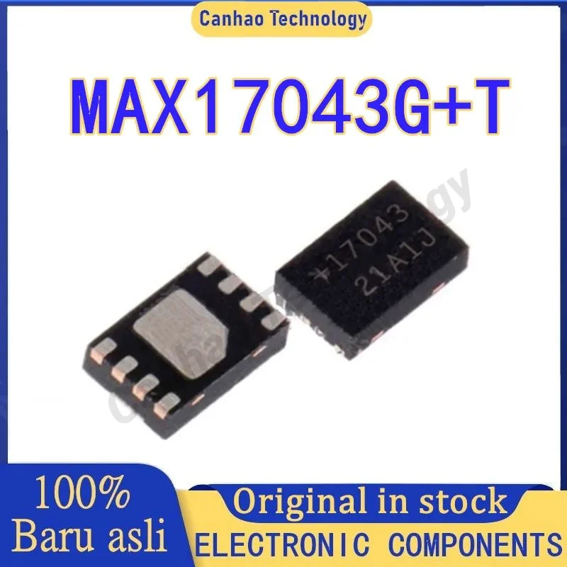 

5PCS 17043 MAX17043 MAX17043G+T QFN-8 100% New Original in stock