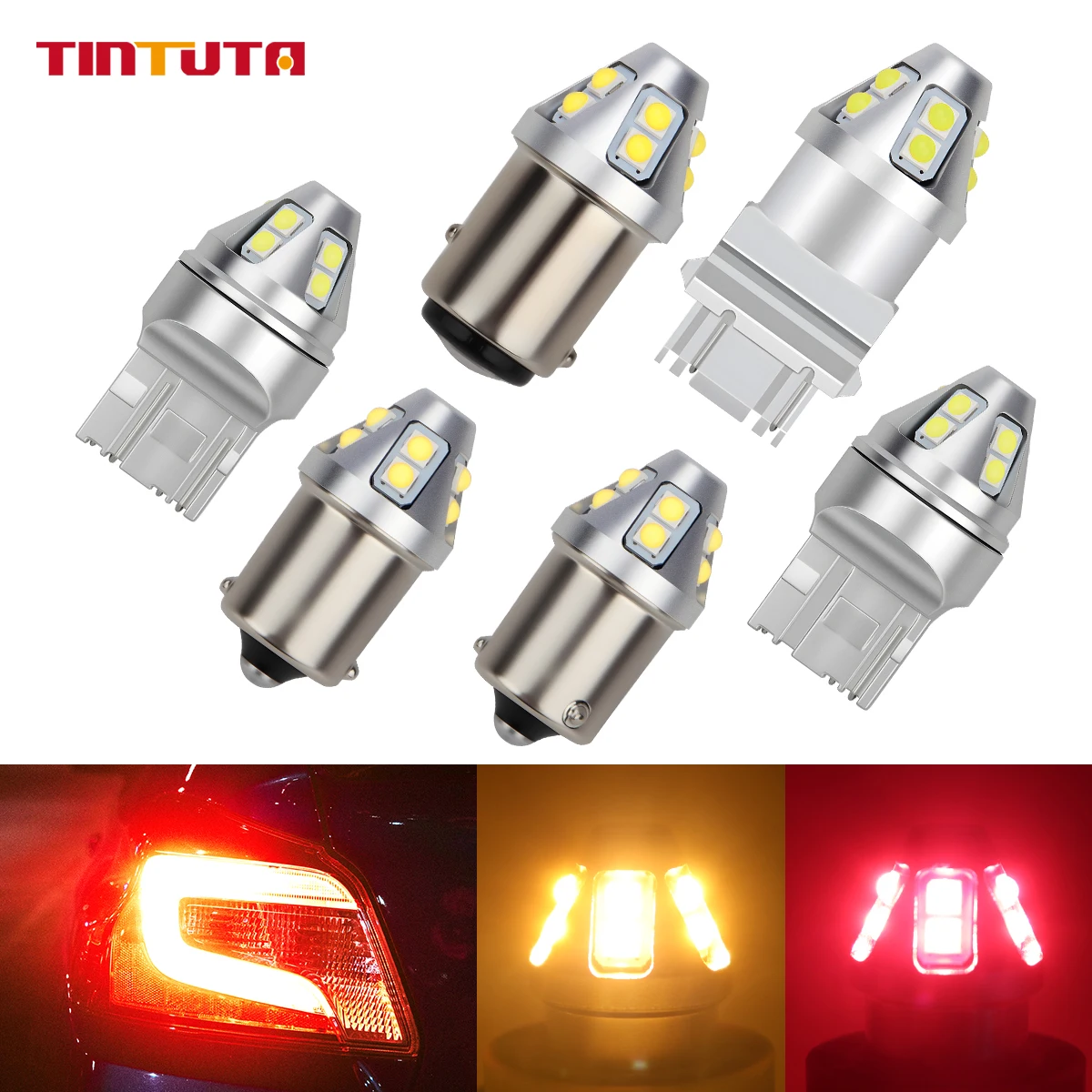 

2PCS T20 7440 W21W WY21W 1156 BA15S P21W LED Bulbs Car Daytime Running Light Turn Signal Light Backup Light Canbus Reverse Light