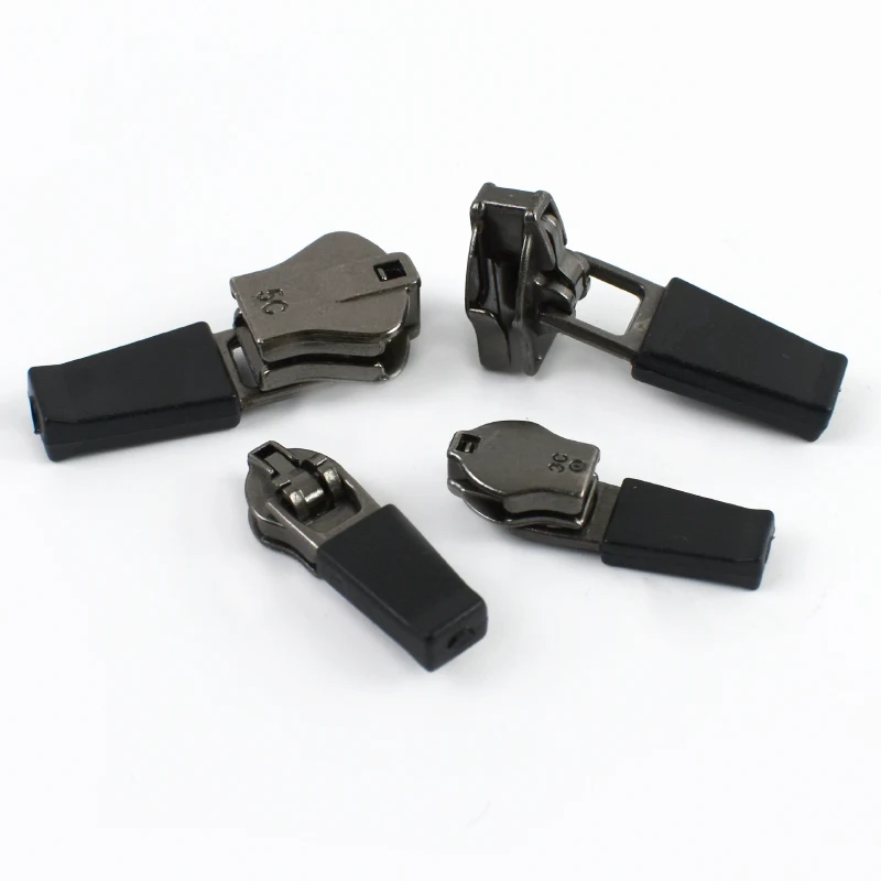 10-50 قطعة 3 # 5 # سحاب منزلق للنايلون الرسمي عكس الرمز البريدي الراتنج السوستة المؤشر الملابس إصلاح البريدي مجتذب الخياطة سحاب قفل الرأس #4