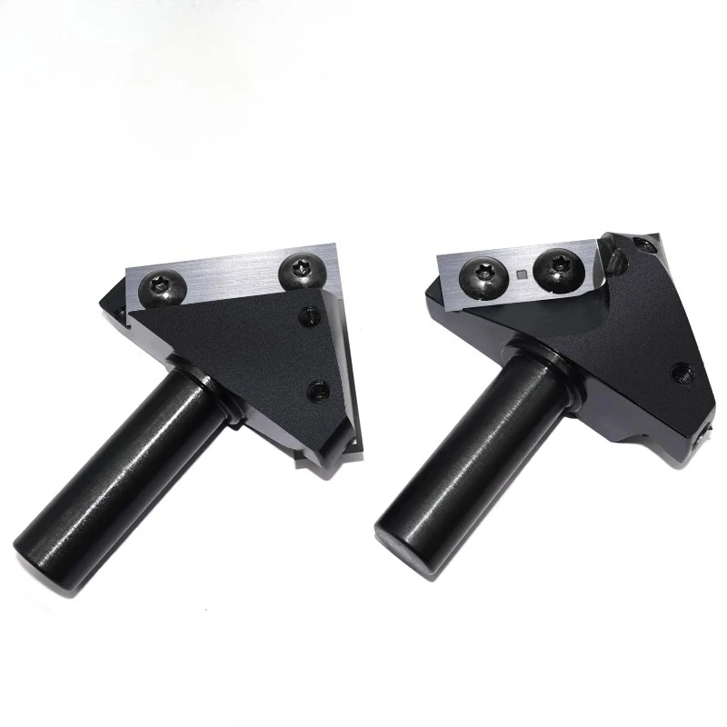 Discarded 90-degree V-shaped Knife Trimming Cutter Head Chamfer Slotting Cutter Woodworking Tool Router Bit