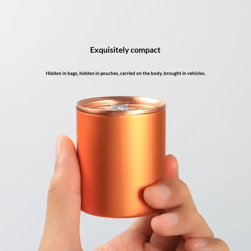 1pc Solid Empty Tea Tin Can Household Tea Sealed Jar Portable Travel Small Tea Box Metal Storage Can