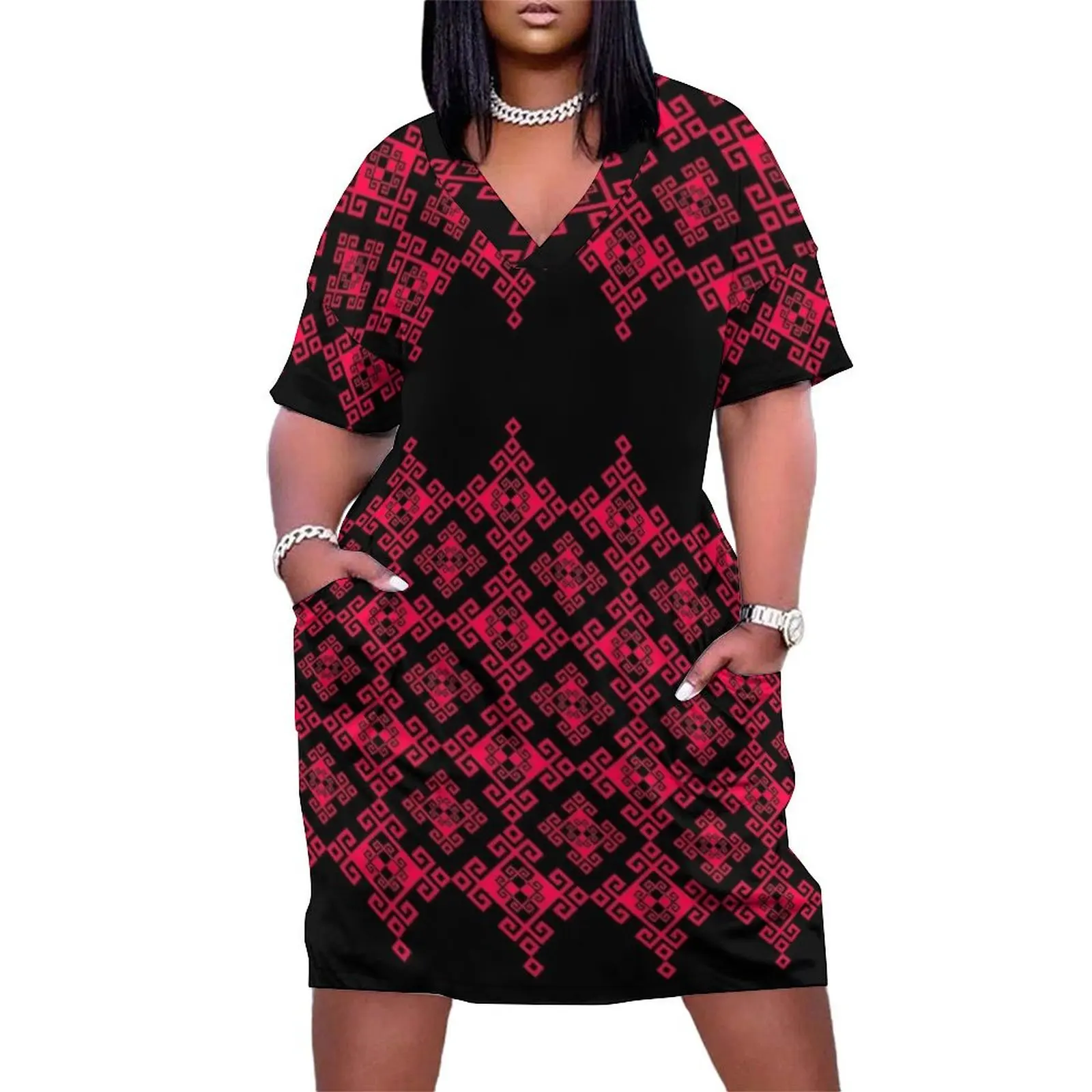 

Pal Design and Patterns LI Loose Pocket Dress summer women's suit summer dresses