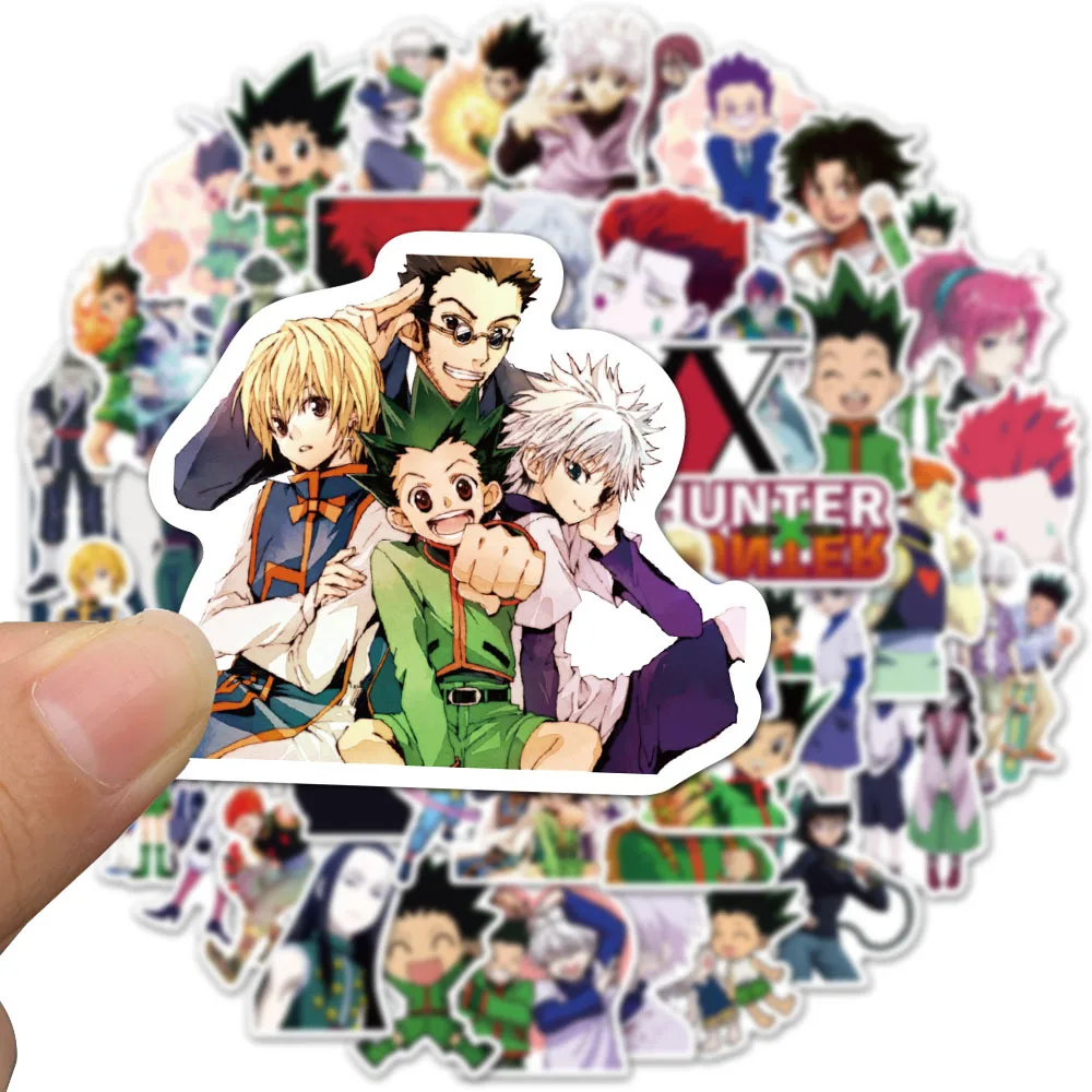 50pcs Full-Time Hunter Anime Sticker Toy Hunter X Hunter Character Decoration Graffiti Skateboard Motorcycle Phone Stickers