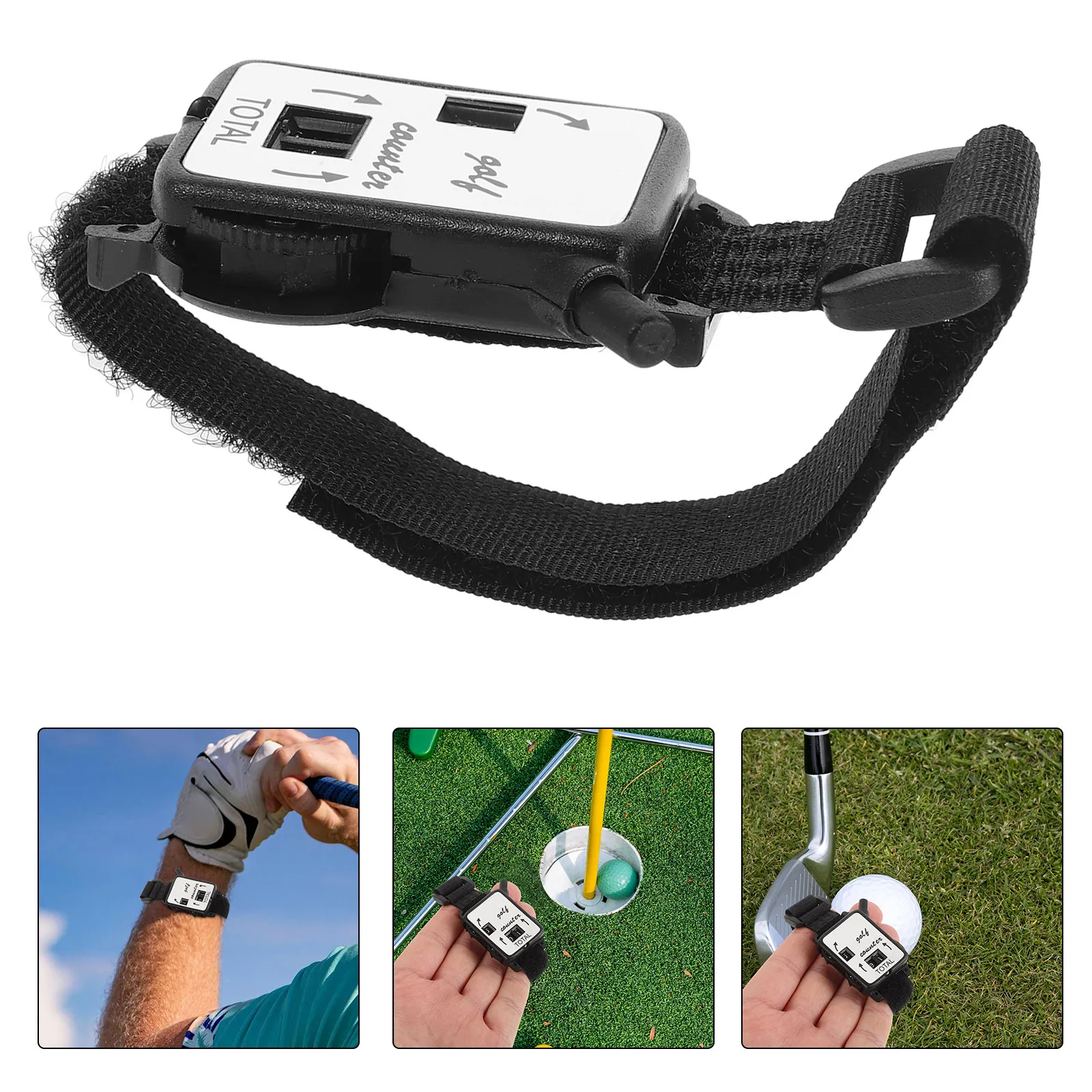 

Golf Score Counter Watch Manual Stroke Clicker Portable Accurate Scorekeeper for Golf Game Tracking Clicker Counter