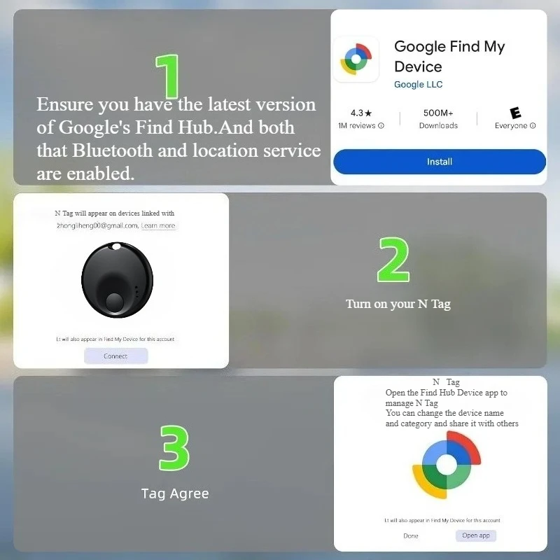 Mini Smart Tracker Bluetooth Tag Child Finder Anziani Bambini Pet Car Lost Tracker per il sistema Google Android Trova l'APP Hub