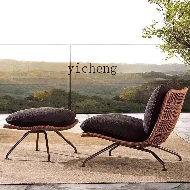 X5-16   outdoor solid wood tables and chairs balcony courtyard garden outdoor waterproof sunscreen rattan furniture coffee table