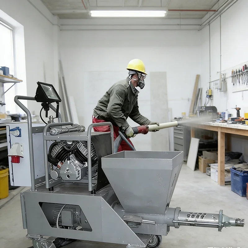 

Plastering Mortar Spraying Machine Portable Cement Grout Pump for Wall Coating Waterproofing Work