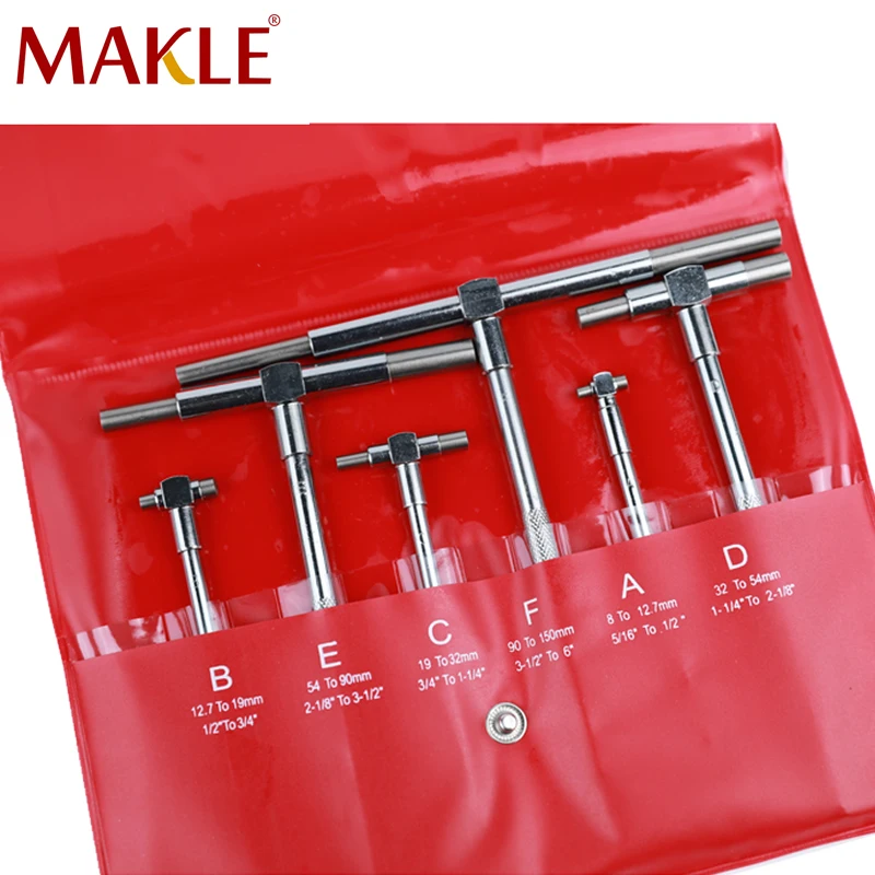MAKLE Adjustable Inner Diameter Gauge Micrometer Measuring Tool Precision Telescopic Gauge /Set Telescopic Gauge