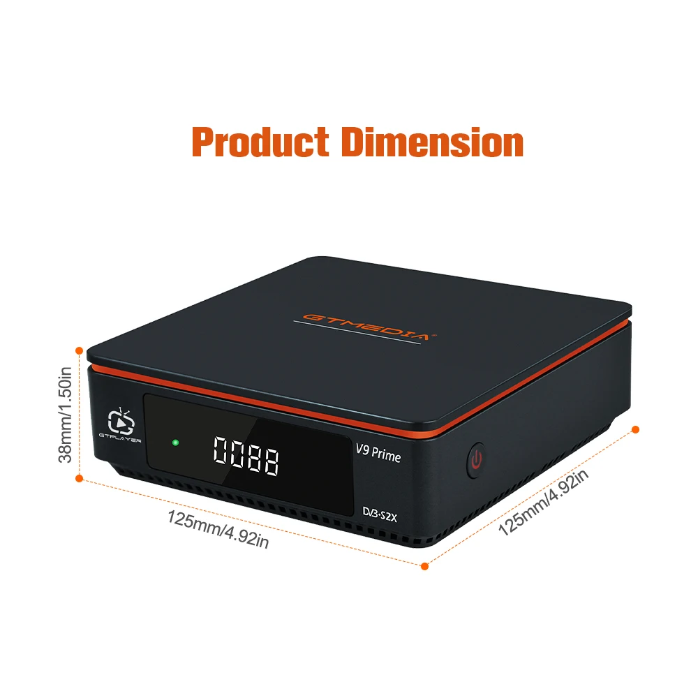 Imagem -03 - Gtmedia-receptor de Satélite Prime Dvb-s s2 S2x Wi-fi Embutido H.265 1080p Gtshare cs Iks Slot para Cartão ca pk v9 Super