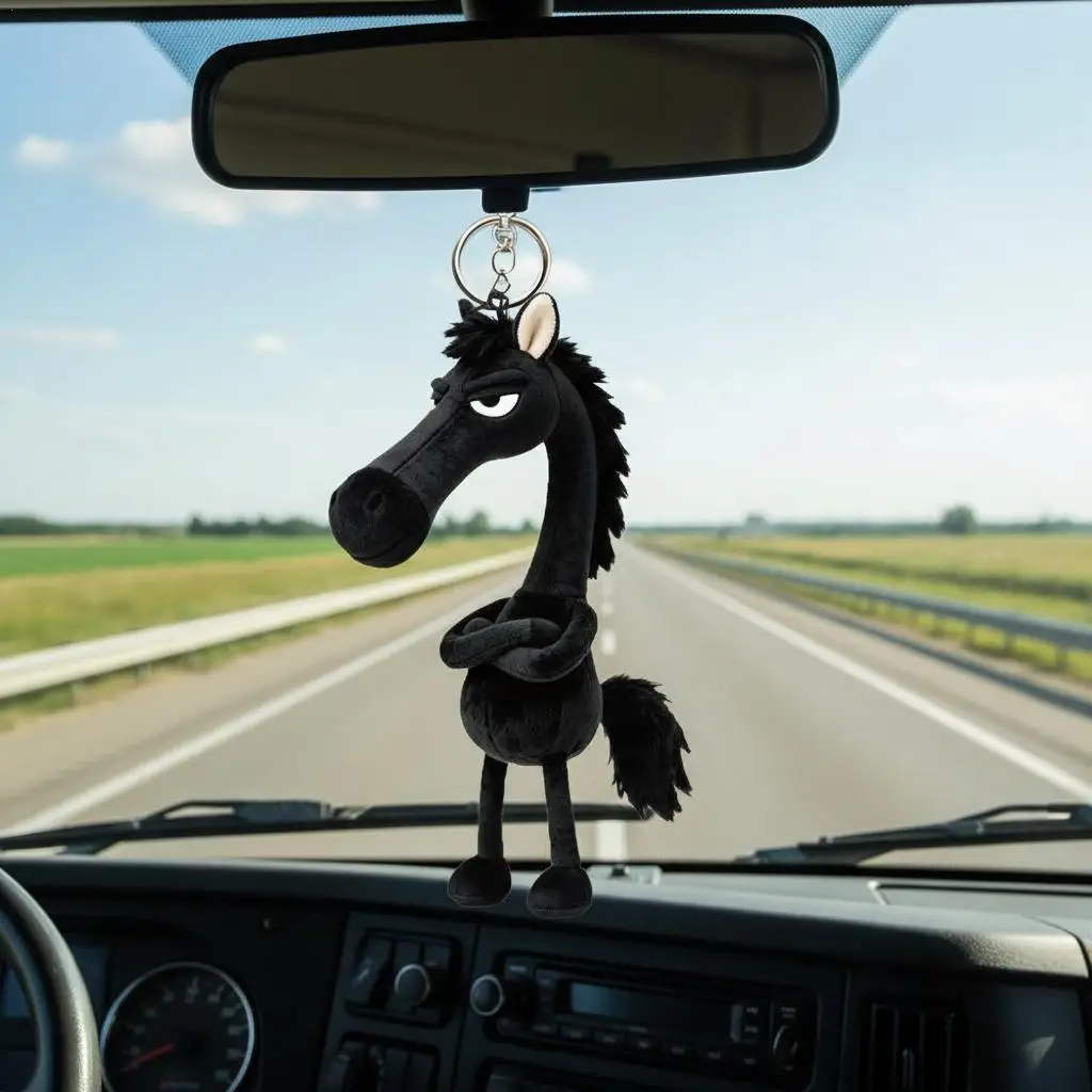 

Creative DIY Horse Year Car Ornaments Fun Whimsical And Cool Horse-Themed Decor Accessories Car Key Chain Accessory 2026 New