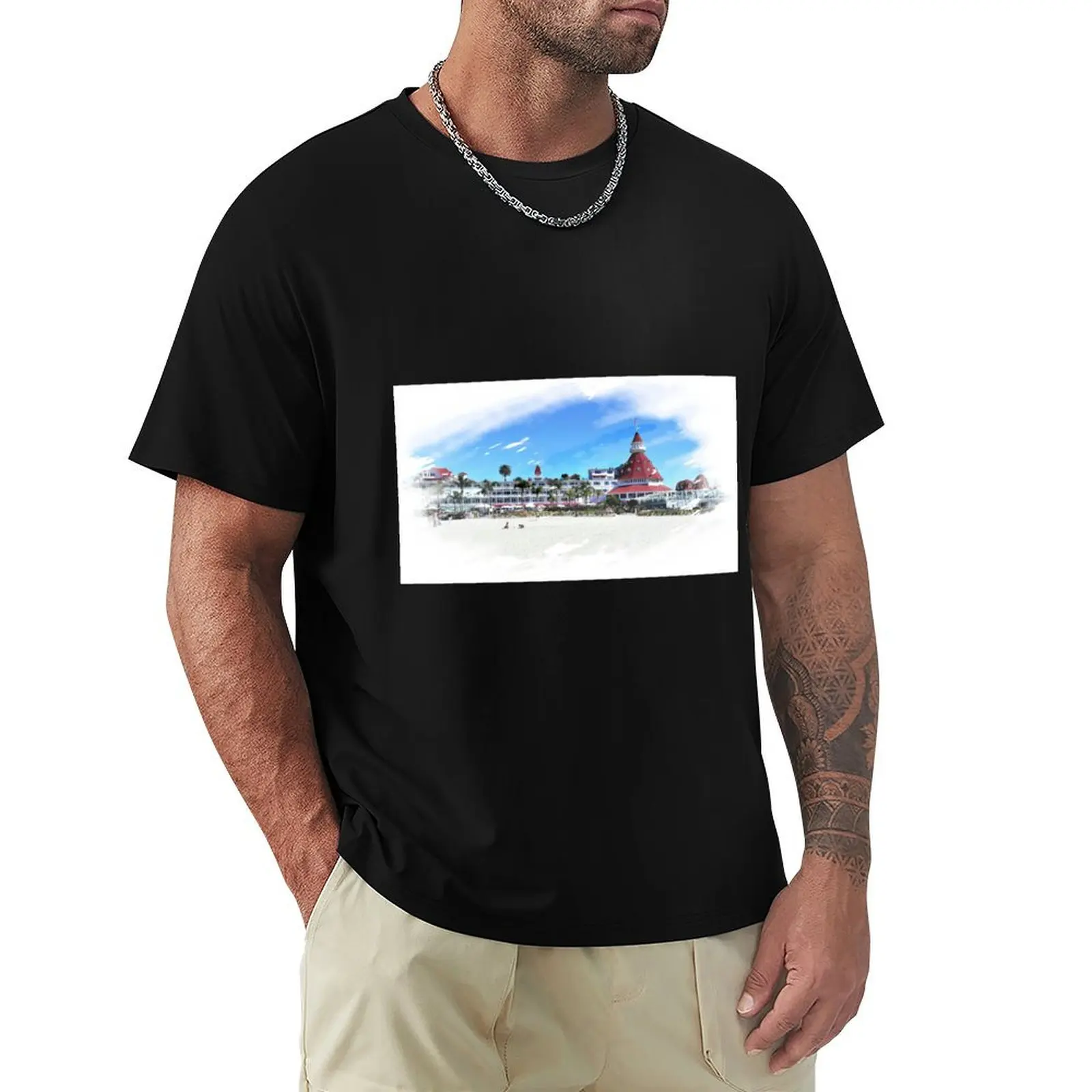 

Hotel del Coronado T-Shirt sweat anime clothes custom shirt cute clothes plus size men clothing