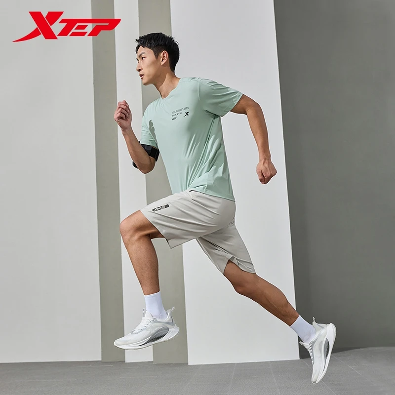 Xtep Woven Trousers For Men 2024 Summer Quick-Drying Men\'s Sweatpants Sporty Training Comfortable Outdoor Bottoms 876229970152