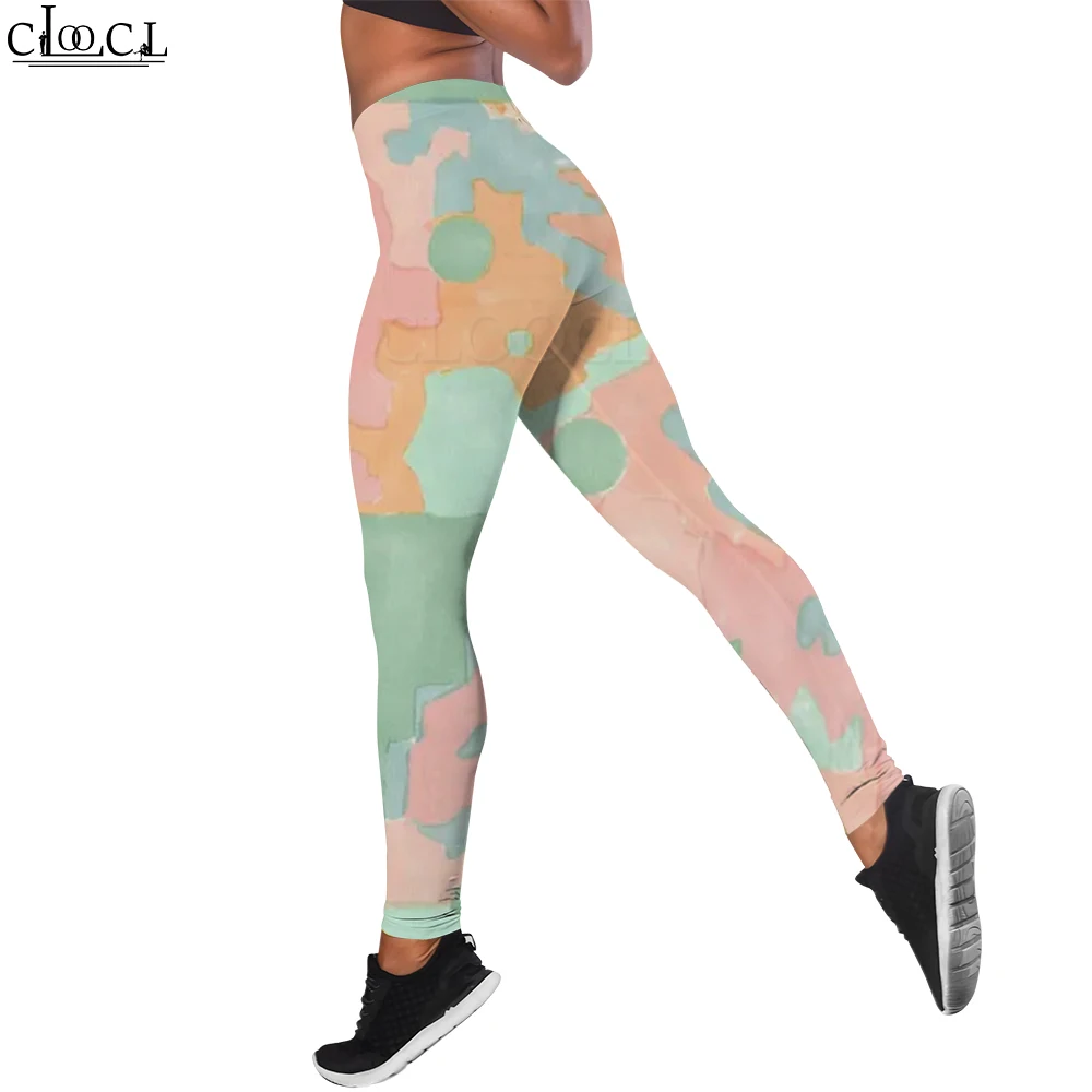 CLOOCL Fashion News Casual Workout Trousers Women Seamless Legging Pretty Colors Print Legins Pants Clothing