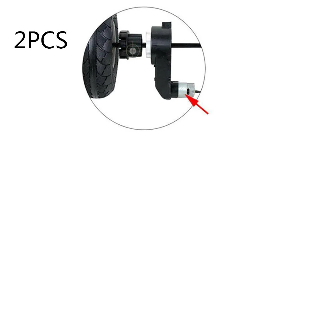 

2PCS Electric Gearbox RS550 Replacement 12V, Wear Resistant Metal Intermediate Gear, Low Noise and High Wear Resistance