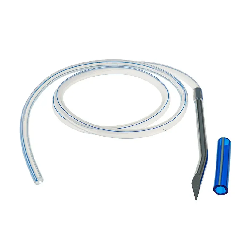 

1PC Medical Silicone Round Fluted Drain Tube For Wound Drainage Surgical Supplies Cross Drainage Tube with Or without