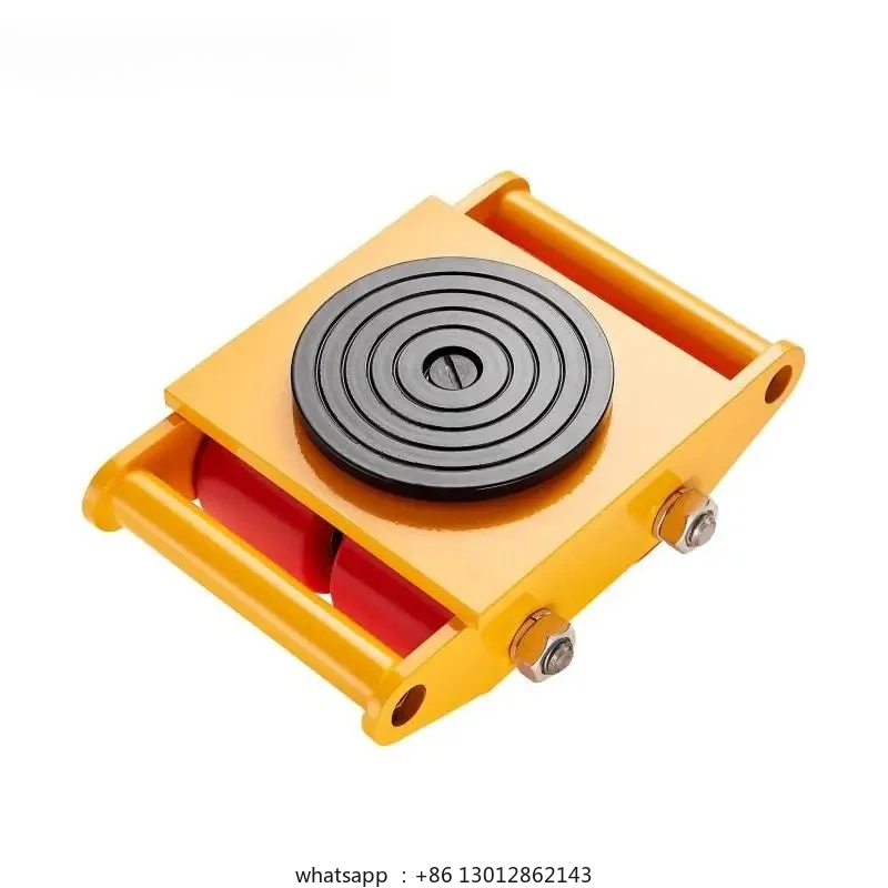 

All-Steel Industrial Machinery Mover Pallet Trolley 6T Small Carrying Tank W/ 360Degree Rotation for Transporting Cargo