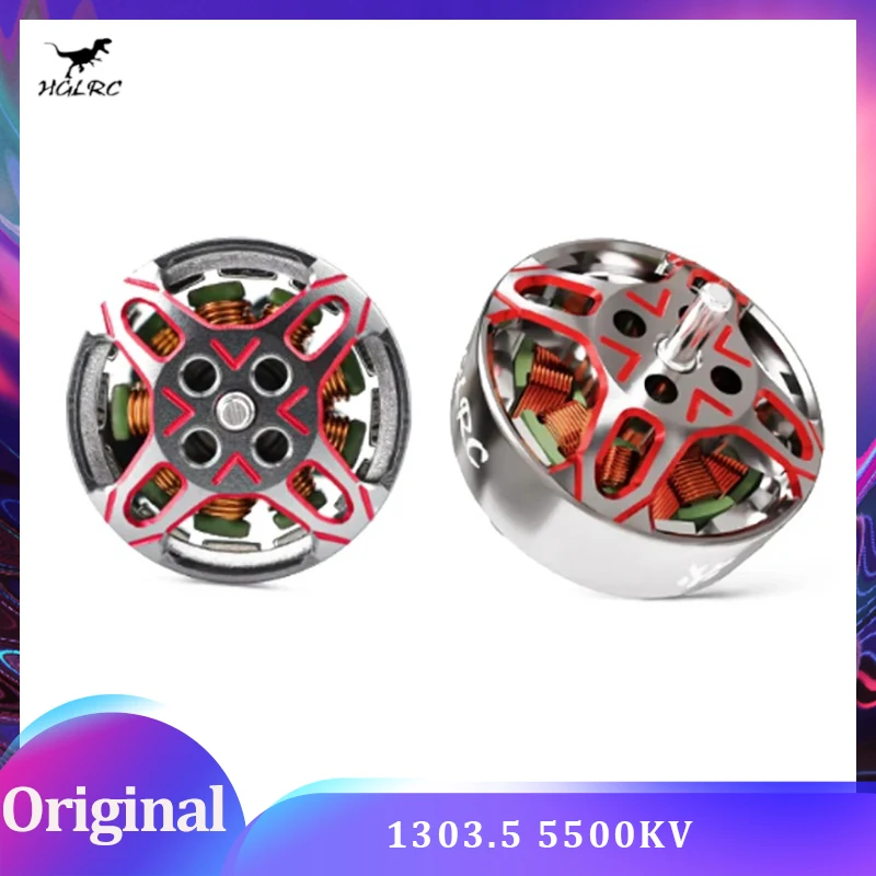 

HGLRC SPECTER 1303.5 5500KV Brushless Motor 2-4S LIPO Compatible 2-4inch Propeller for FPV Freestyle 2-4inch Toothpick Drones