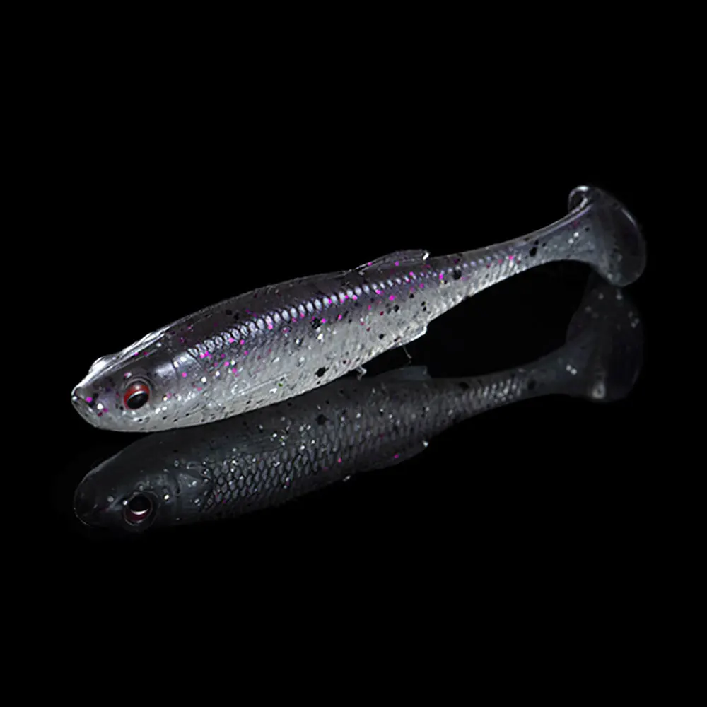 

9/7pcs Fishing Soft Plastic Lures Silicone Bait Paddle Tail Shad Worm Swimbaits Freshwater Bass Trout 50mm 63mm 71mm 78mm