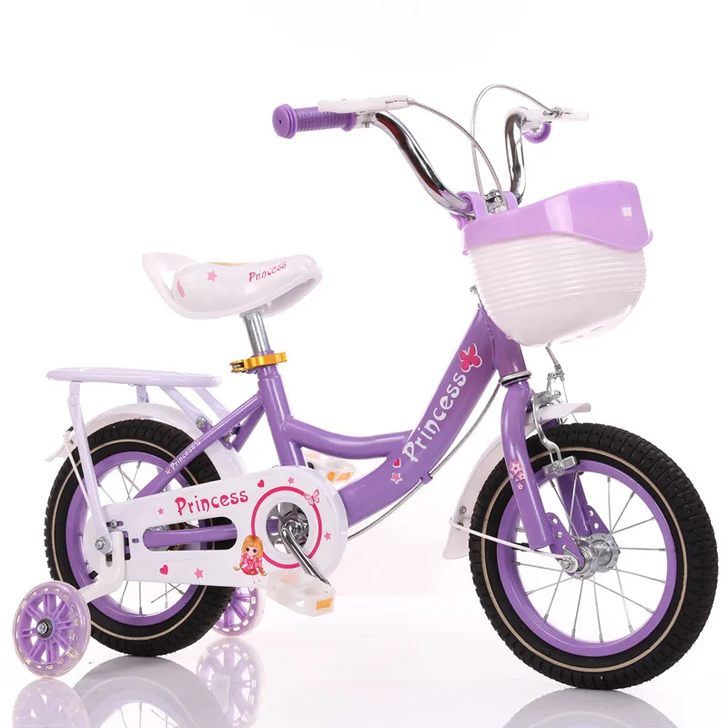 LazyChild Children\'s Bicycle 2-9 Years Old Princess Girl Bicycle Shock Absorption Low Noise Flash Wheel Bicycle DropShipping