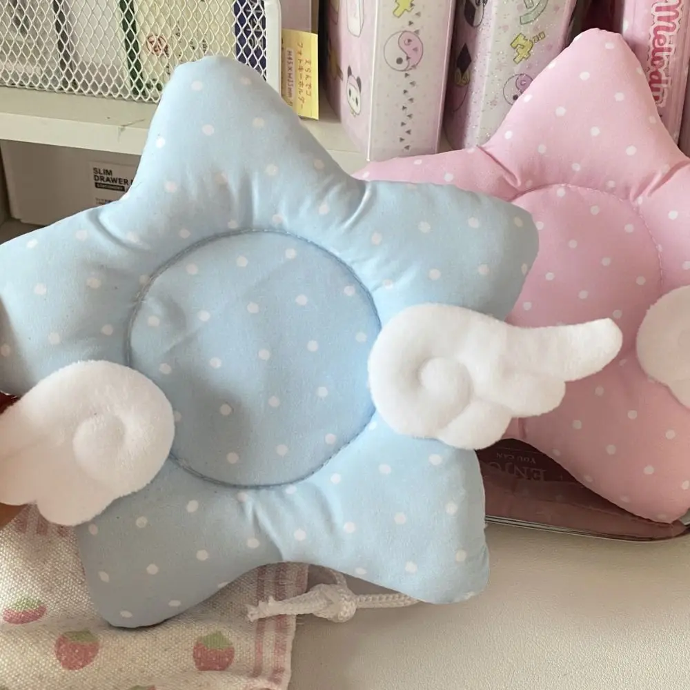 Cute Polka Dot Insulated Coaster Thicken Star Wings Cup Mat Cotton Non-slip Table Mat Home Decoration