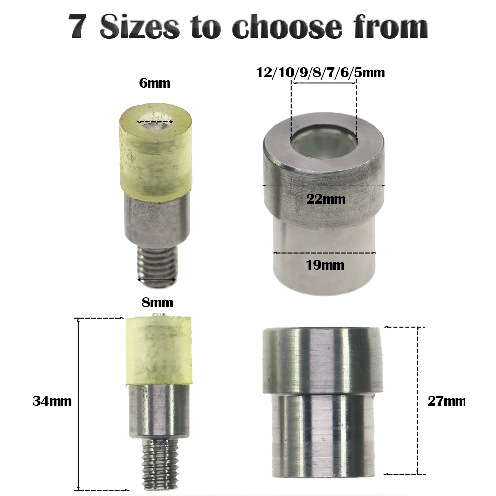 A++ pipe drill installation tool rhinestone rivet hand-pressed mold diy diamond rivet special tool 5/6/7/8/9/10/12mm