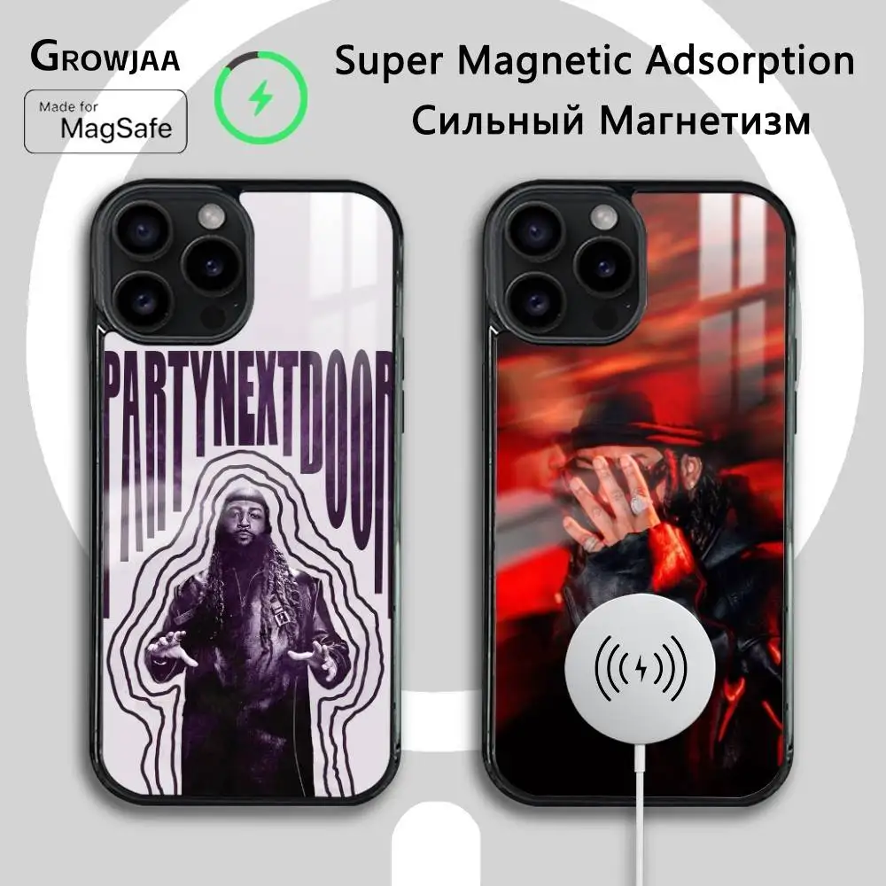 

P-Partynextdoor R&B Singer Phone Case For iPhone 16 15 14 13 12 11 Pro Max Plus Mini Wireless Charging Magnetic Hard Shell