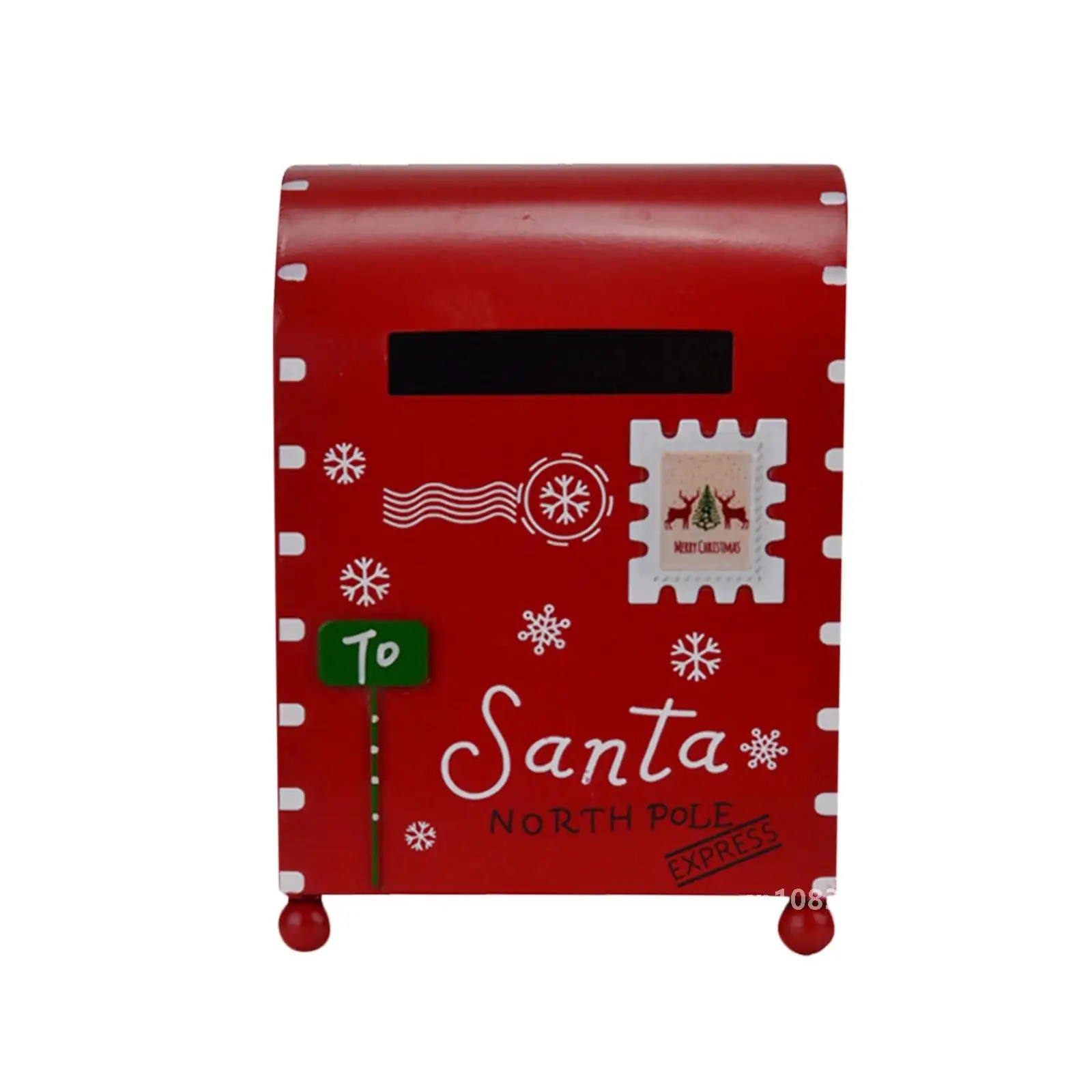 Xmas Delivery Mailbox Christmas Letter Box Christmas Decoration Mailbox for Garden Front Door Wedding Party Decoration