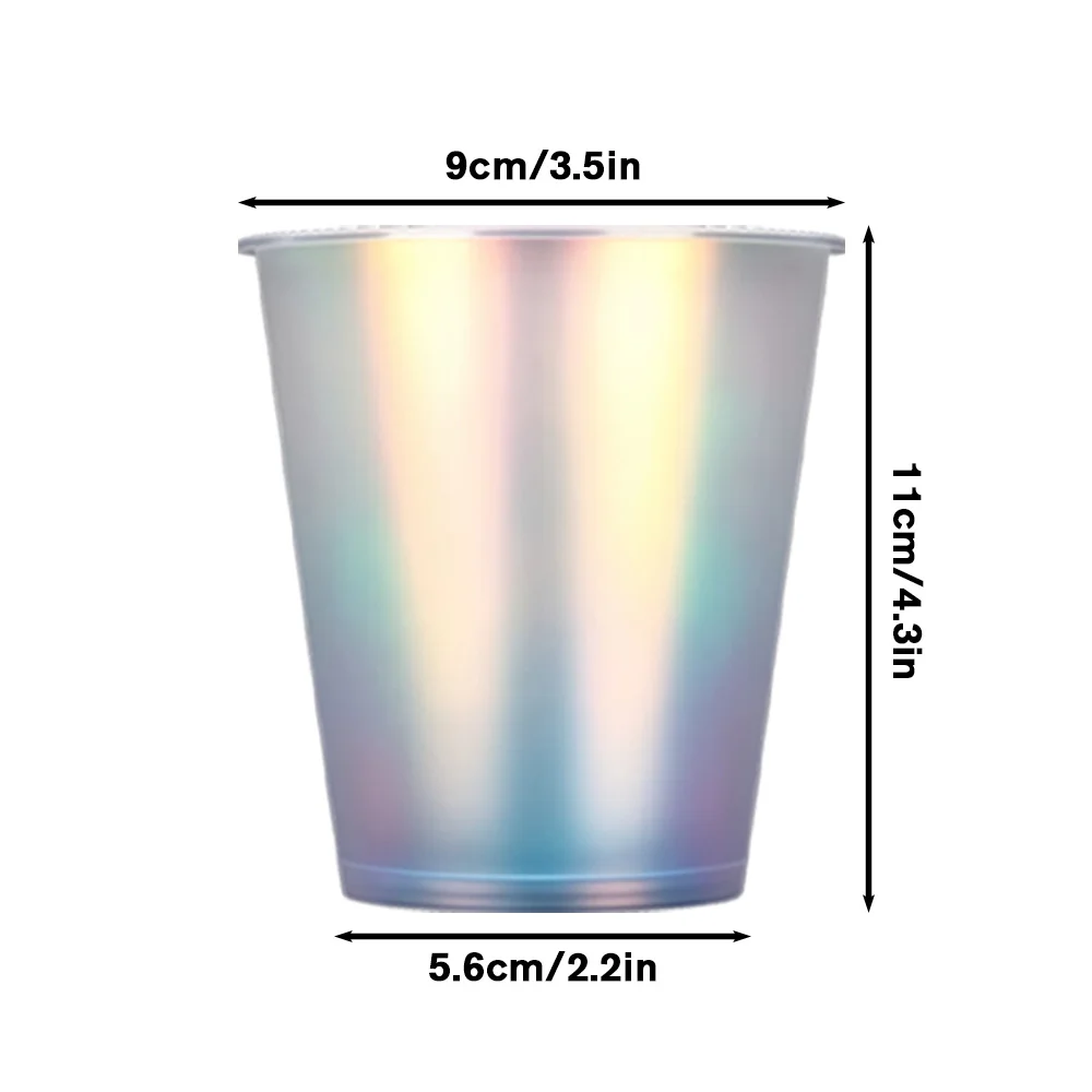 10 قطعة LED توهج في الظلام أكواب كؤوس مشروبات متوهجة أكواب المتاح النيون تضيء الكؤوس للحزب والبار والمناسبات الليلية