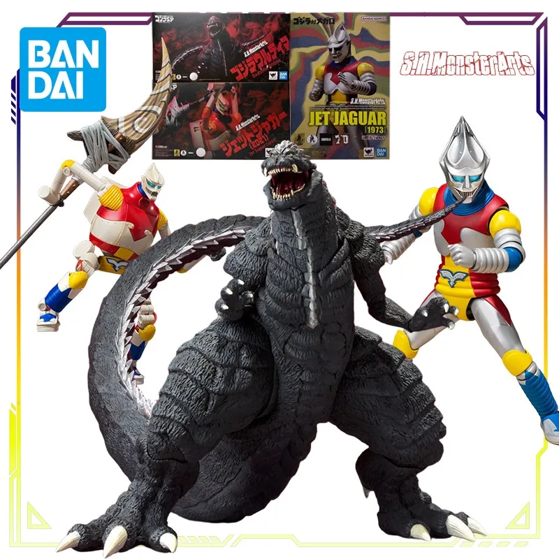 BANDAI Original S.H.MonsterArts serie singularidad Godzilla  Jet rejilla de acumulación Anime figura de acción modelo juguetes regalos para niños