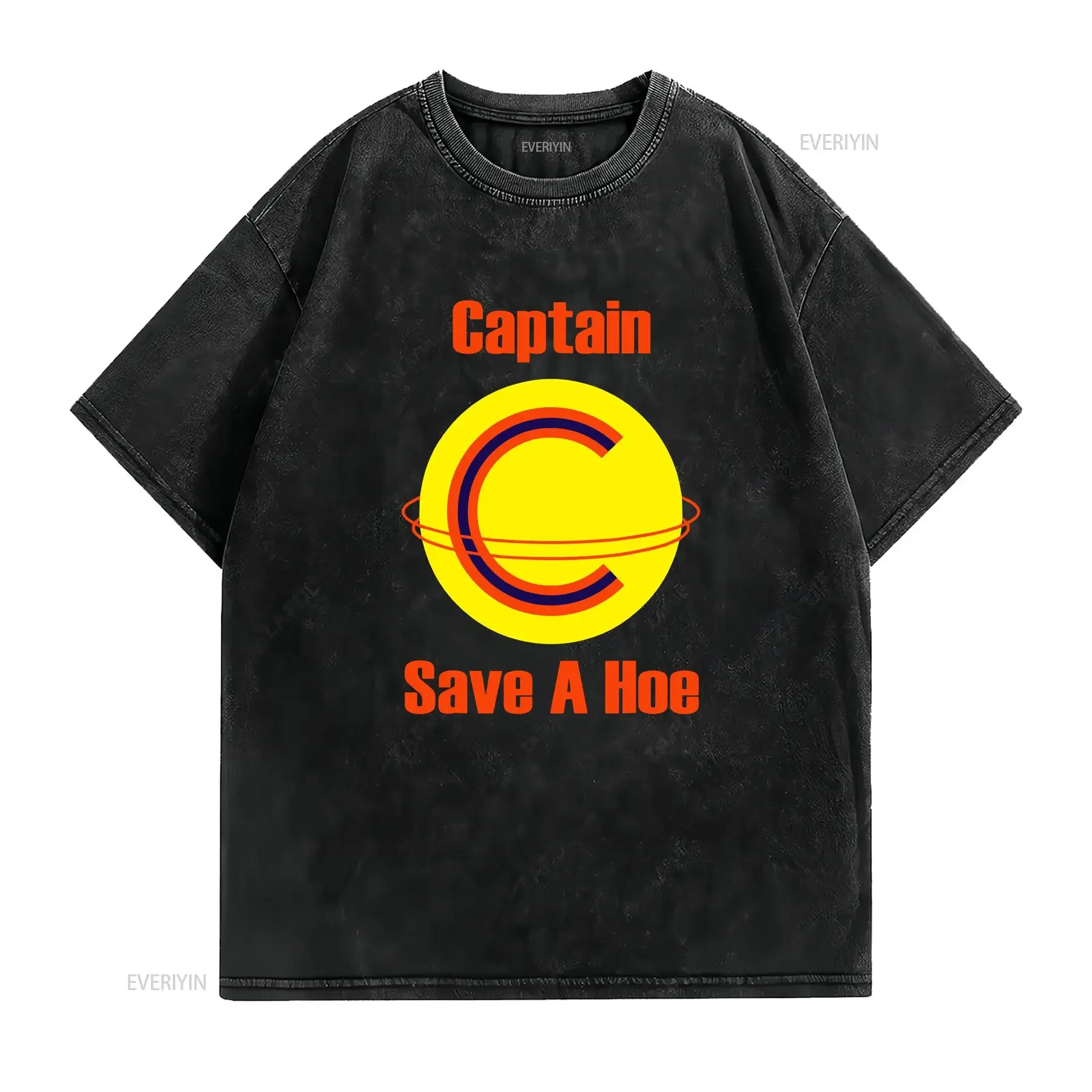 Captain Save A Hoe Vintage Retro T shirt Size S 5XL vintage Washed Versatile fashion Slightly streetwear homme Unisex Stylish