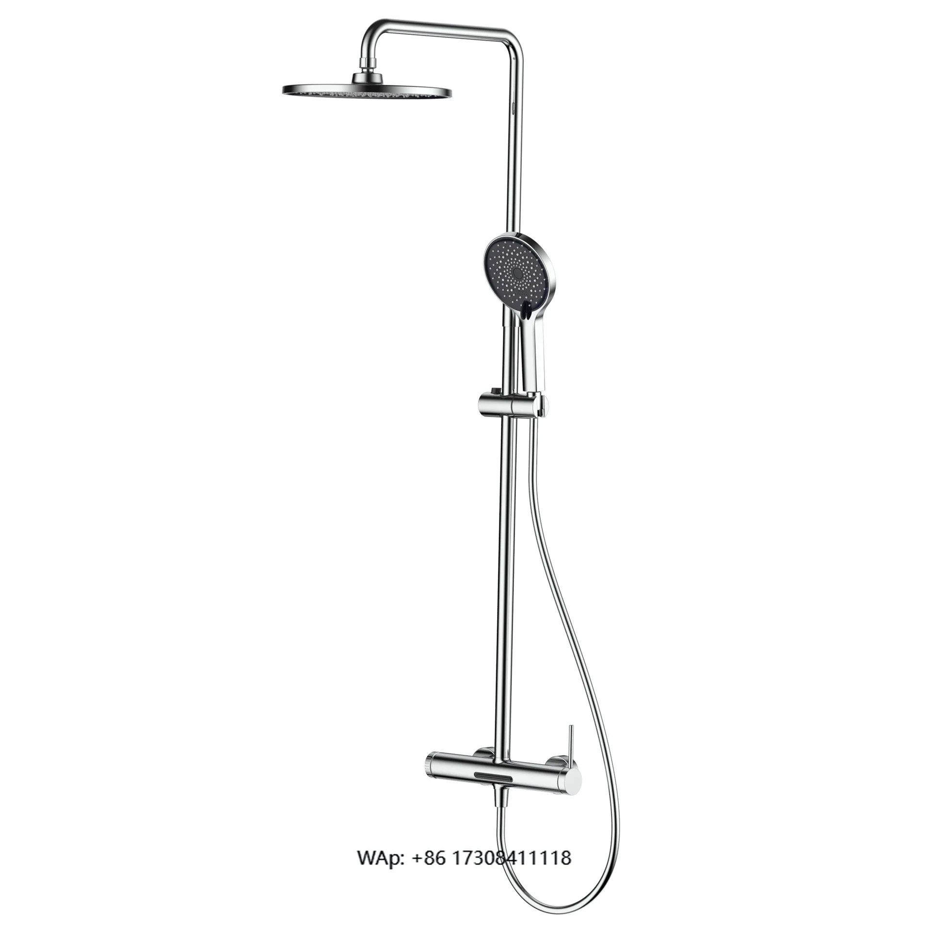 Modern Luxury Bathroom Hand Shower Faucet Waterfall Rain Bath Shower System