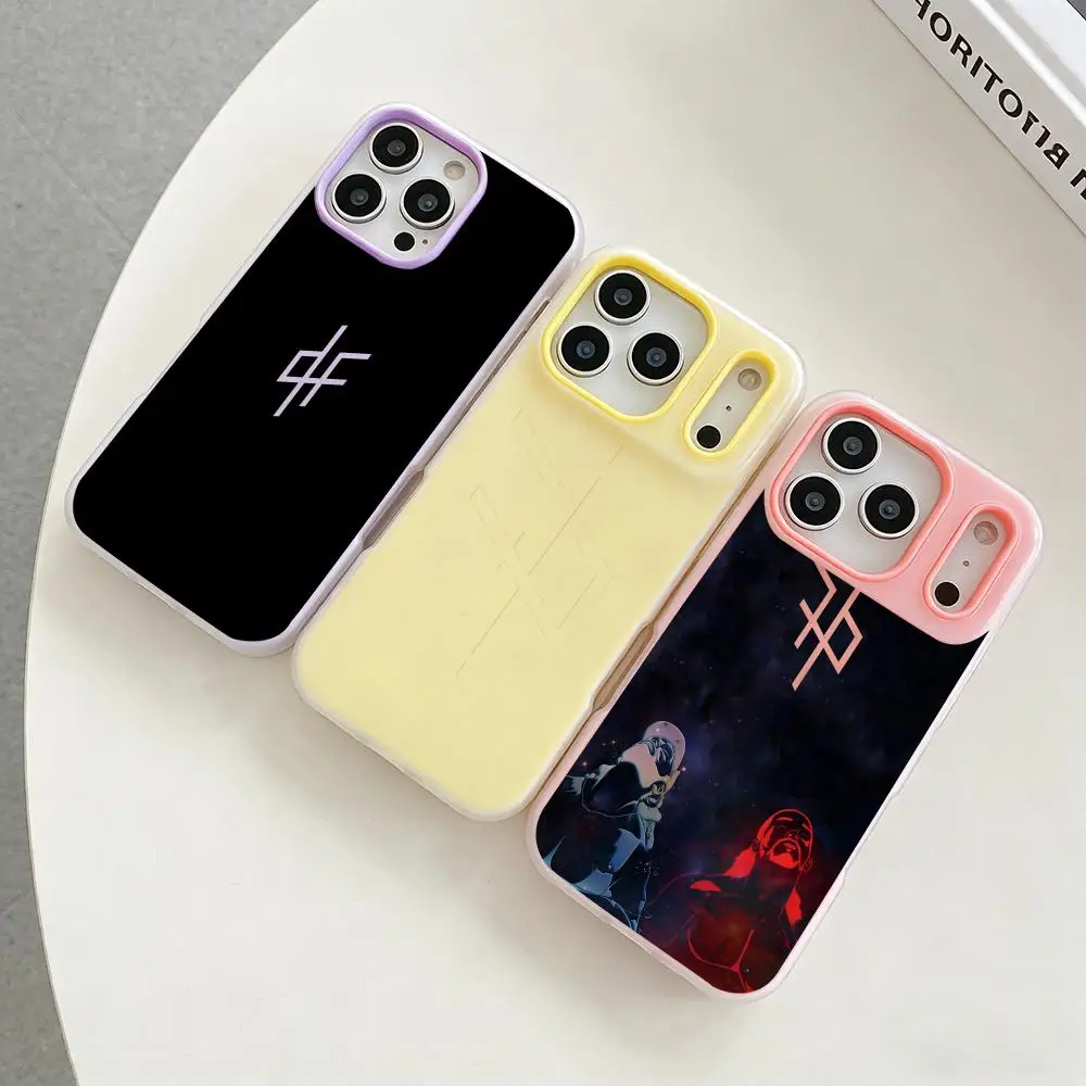 

Music Q-QLF Phone Case Colorful 2‑in‑1 Jelly Matte Clear Full Protection Case For iPhone 11‑17 Series