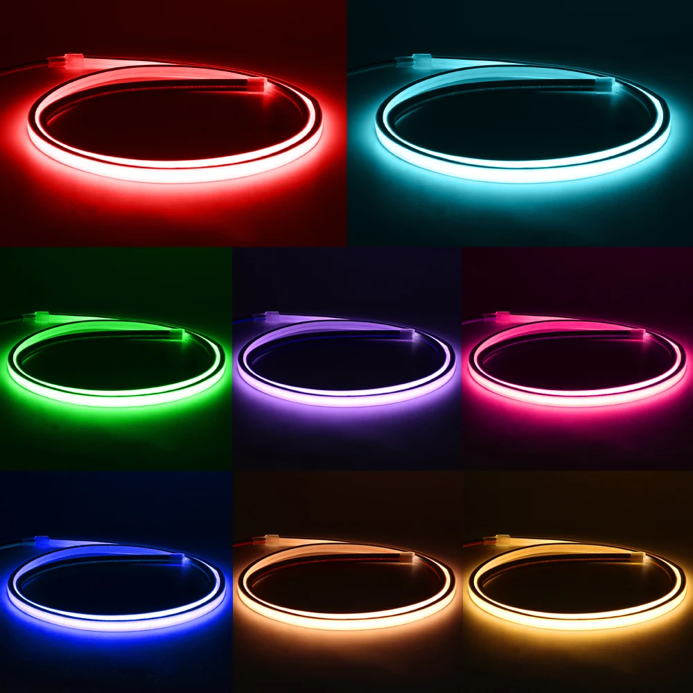 6mm*4mm Powerful COB Neon Recessed LED Strip Lighting For Home Decor Waterproof Outdoor Garden Car Sign DIY Dimmable DC 12V