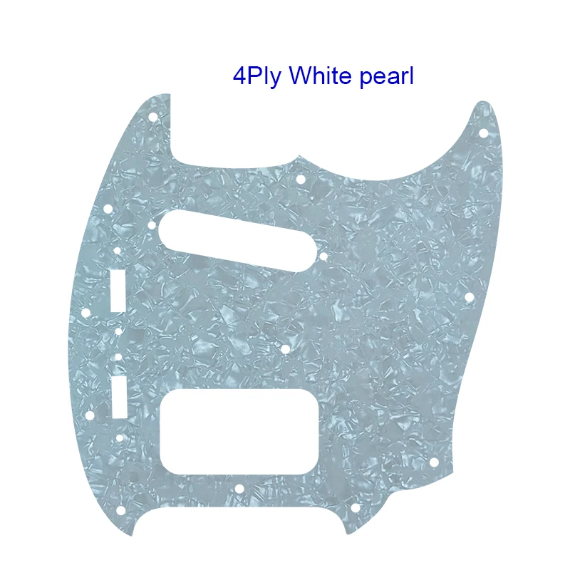 Pleroo Custom Guitar Parts - For USA Fender Mustang SH Guitar Pickguard With Single And Humbucker Pickups Multicolor Options