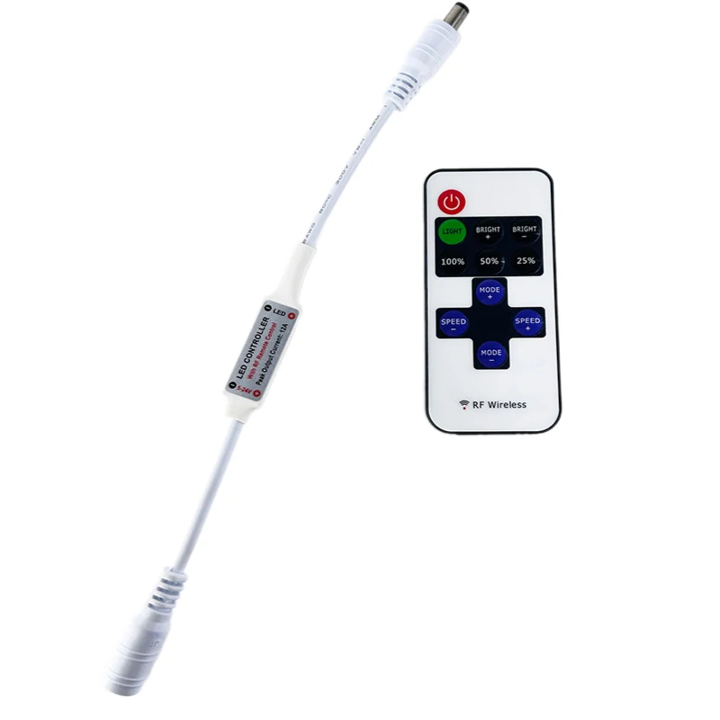 Luce di striscia luminosa a LED con controller monocromatico RF11 con telecomando
