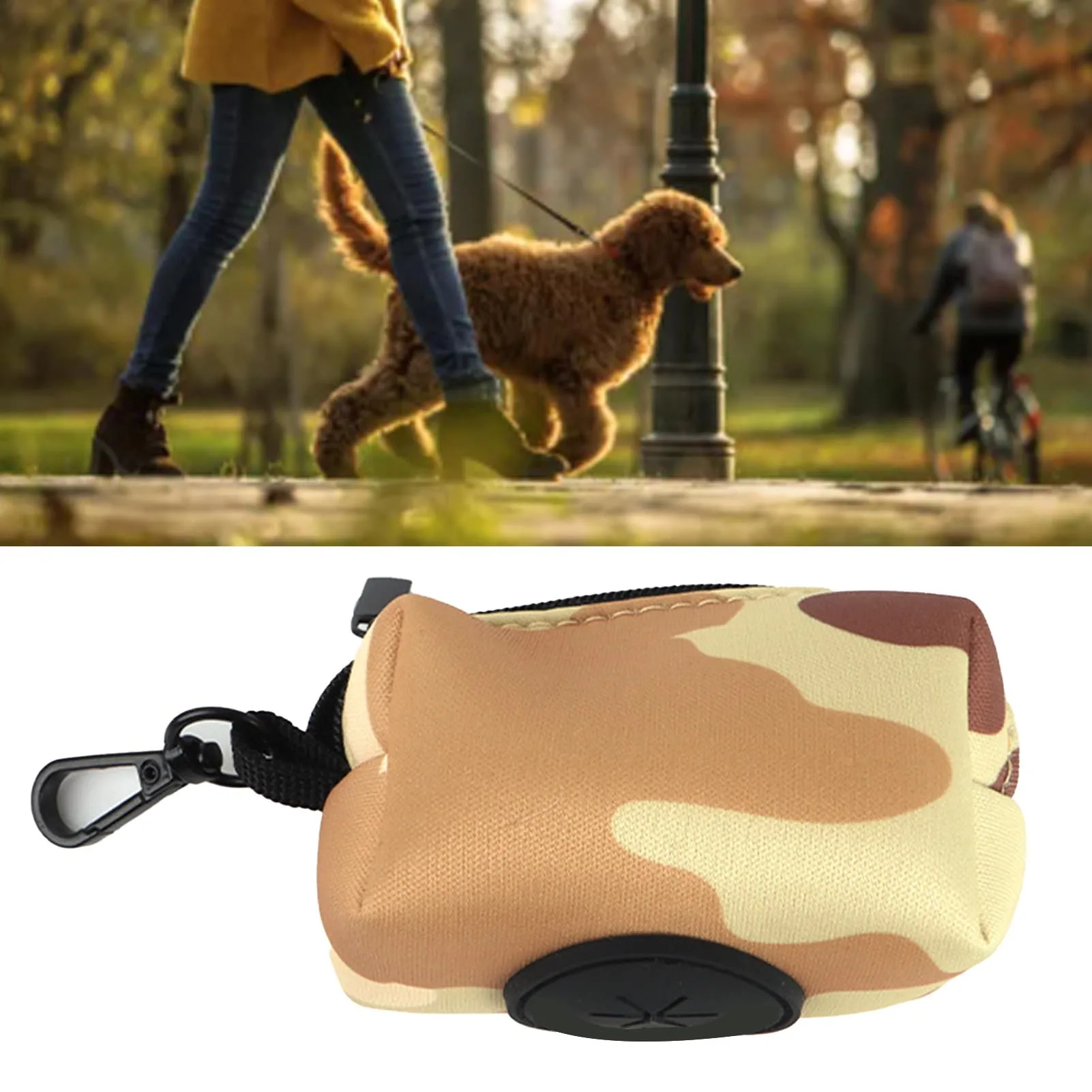 Honden Poepzak Houder Oxford Stof Draagbare Metalen Clip Anti-Wear Duurzame Hond Afvalzak Dispenser Voor Familie Buiten