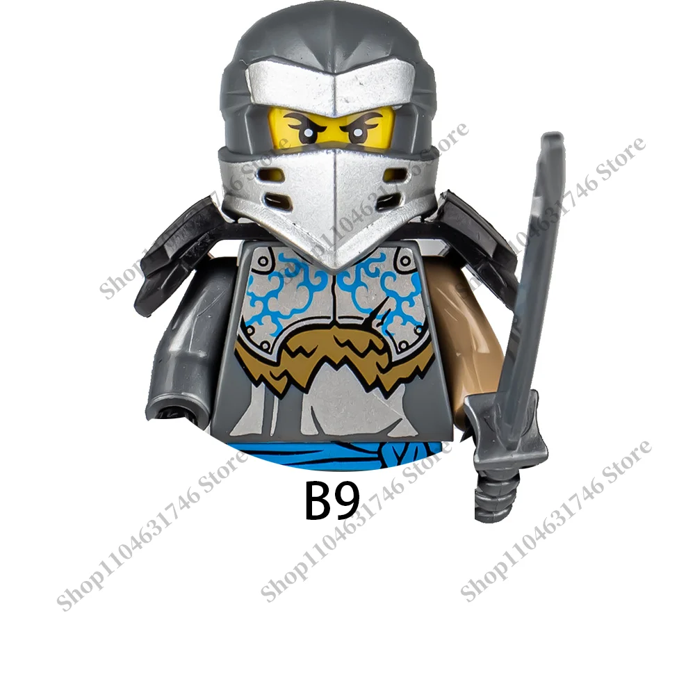 Ninja speelgoed Bouwsteen beeldje poppen kinderen mini baksteen poppen montage puzzels feest Festival geschenken