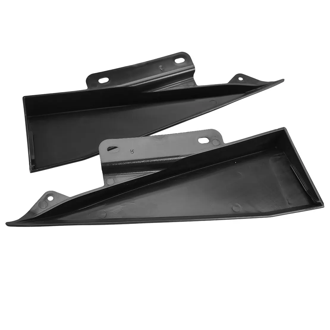 1 Pair Rear Bumper Lower Side Corner Spoiler Black ABS Fit for Ford Mustang S650 GT 2024-2025