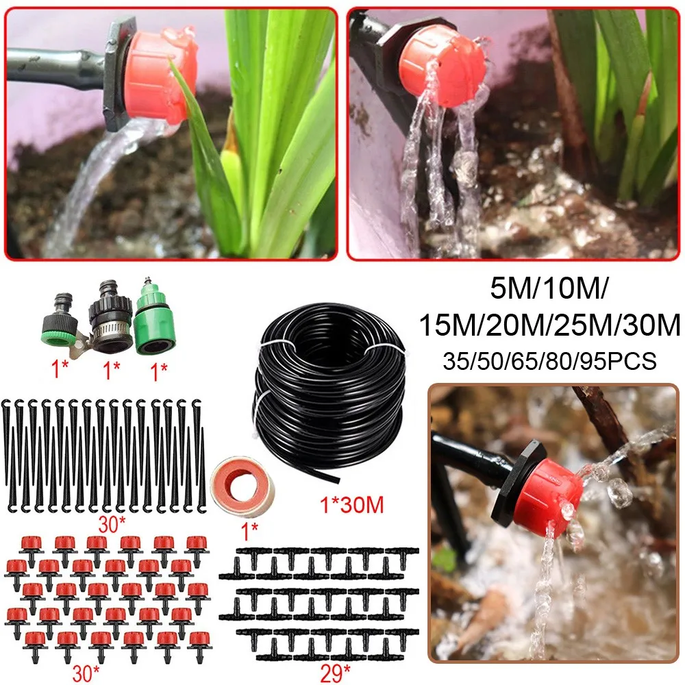 5/10/15/20/25/30M Self Automatic Garden Watering System Water Drip Irrigation System Plant Watering Kit Drip Irrigation Kits