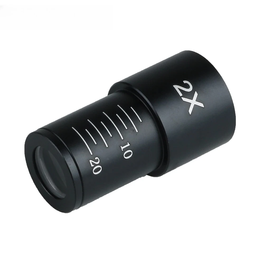 2 lentilles Barlow pour microscope, oculaire 23,2 mm, objectif auxiliaire pour microscope composé biologique