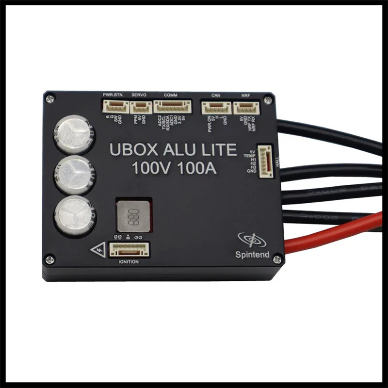 Spintend Single Ubox Aluminum Lite Controller 100V 100A Based on VESC for Electric Scooter Ebike Onewheel Skateboard Robot