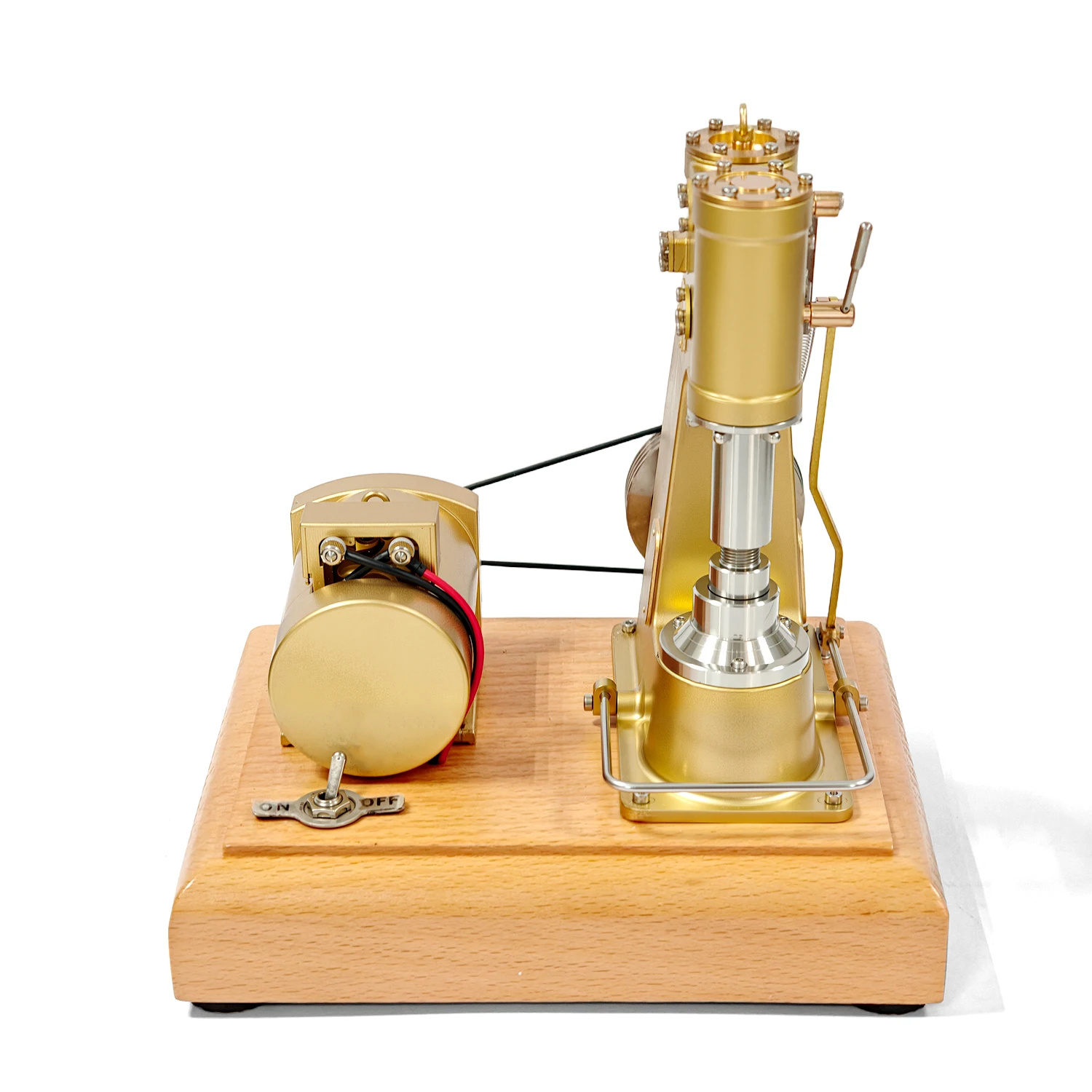 

Brass Air Hammer Engine Model P50 Metal Material CNC Processing Steam Engine Exquisite Model Toy Mini Engine Model