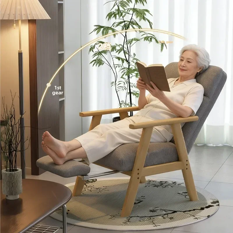 Lazy sofa can be reclined and slept in one, comfortable backrest sofa chair home balcony lunch break new elderly recliner