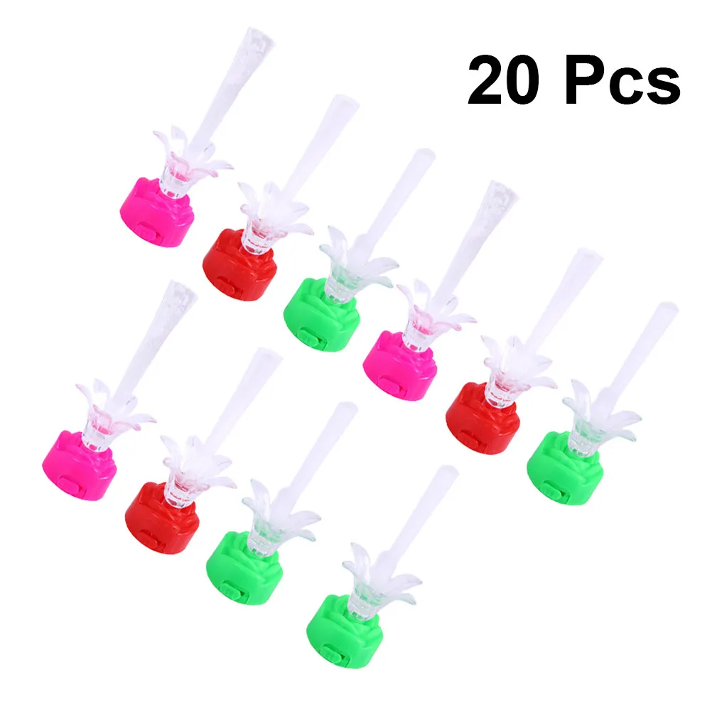 

20 шт. разноцветных светодиодных светильников в форме розы для праздников, банкетов, сада, декора внутри и снаружи помещений