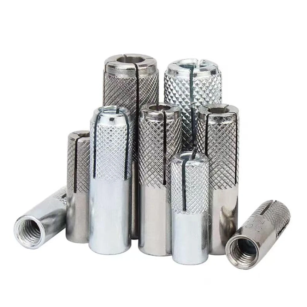 1/5pcs Drop in Expansion Anchor Bolt 304 SS Blue White Zinc Plated M6 M8 M10 M12 M16 M20 Fish Scale Tube Internal Expansion Bolt