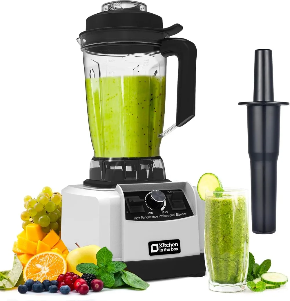 Cocina en caja Batidora de Vaso,Licuadora Profesional 2L,1500W,8 Cuchillas Acero Inoxidable,Licúa Batidos Rápidamente,Lic