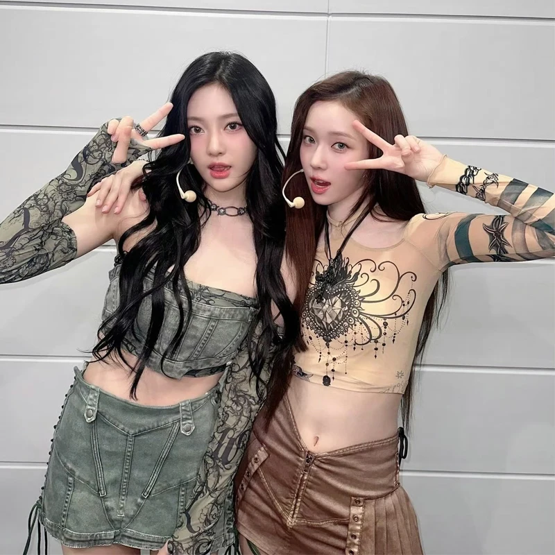 

Сексуальный сетчатый топ для танцев на шесте, футболка для танцев в стиле хип-хоп, женский костюм для певицы и джазовых танцев, костюм для ночного клуба, диджея, сценический костюм для выступления DWY9795