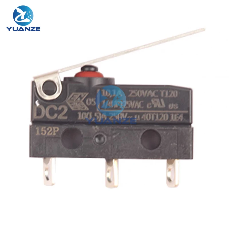 1/2/5PCS DC2C-A1LA Waterproof push button tact switch Momentary Micro Limit switches Microswitch 3Pin SPDT 10.1A 250V DC2